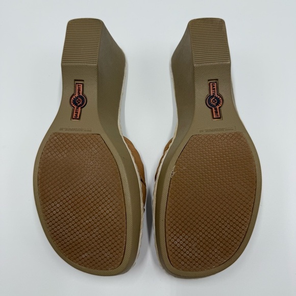 NWT Earth Spirit Women's Liberty Tan Leather Knot Wedge Sandals 8 Gelron 2000 - Picture 7 of 8